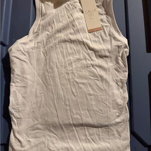 Calla White Ribbed Tank - Sleek Sleeveless Staple